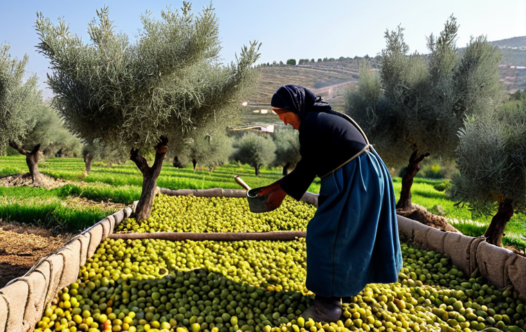 팔레스타인의 주요 축제 - "A family-friendly celebration of Eid al-Fitr in Palestine, featuring people in modest traditional c...